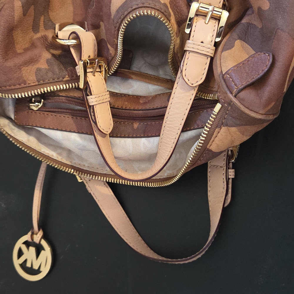 Michael Kors Camouflage Leather Shoulder Bag - Picture 8 of 10